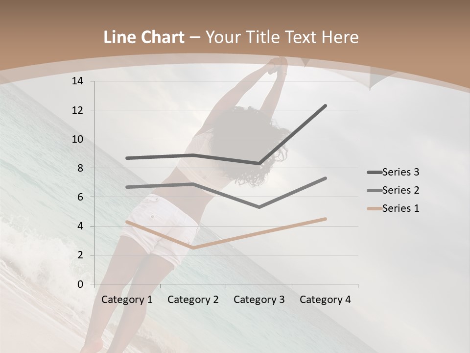 Gloomy Beach Dull PowerPoint Template