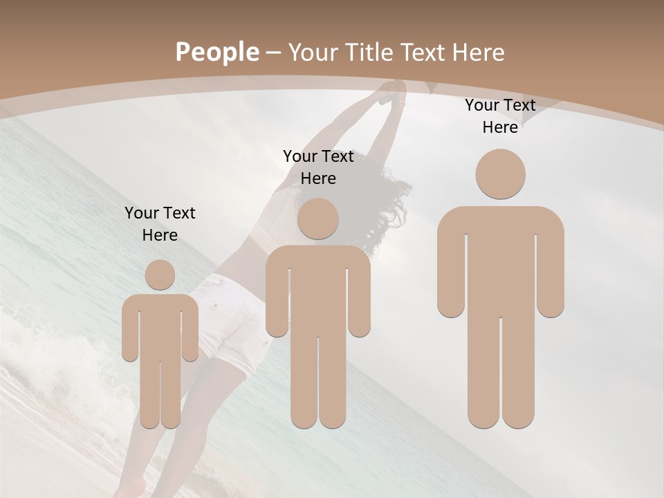 Gloomy Beach Dull PowerPoint Template