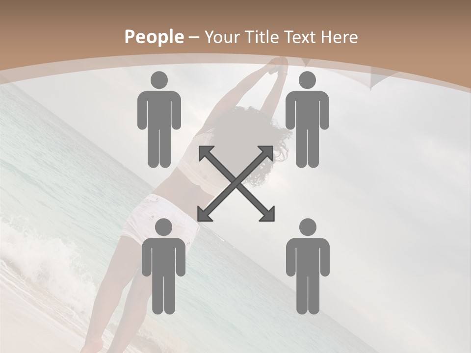 Gloomy Beach Dull PowerPoint Template