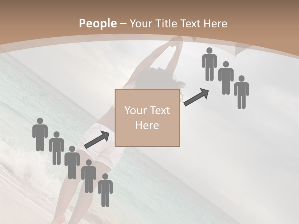 Gloomy Beach Dull PowerPoint Template