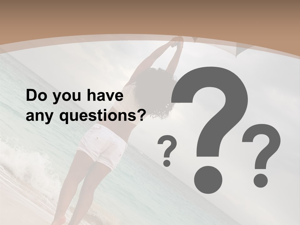 Gloomy Beach Dull PowerPoint Template