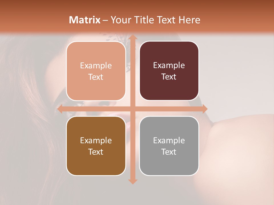 Face Closeup Pretty PowerPoint Template