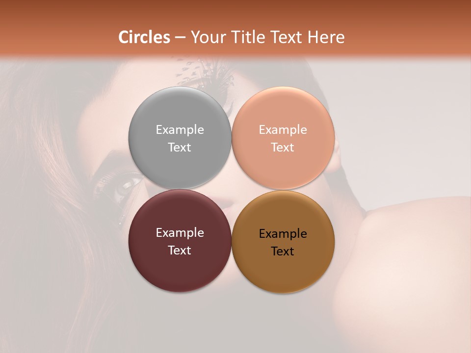 Face Closeup Pretty PowerPoint Template