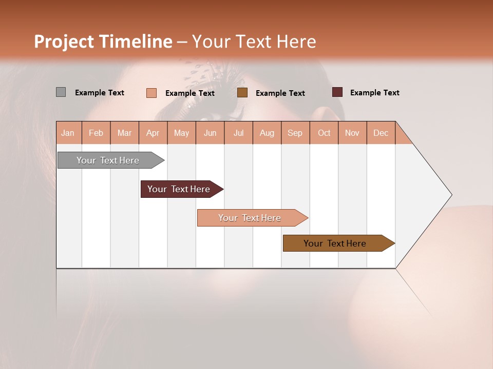 Face Closeup Pretty PowerPoint Template