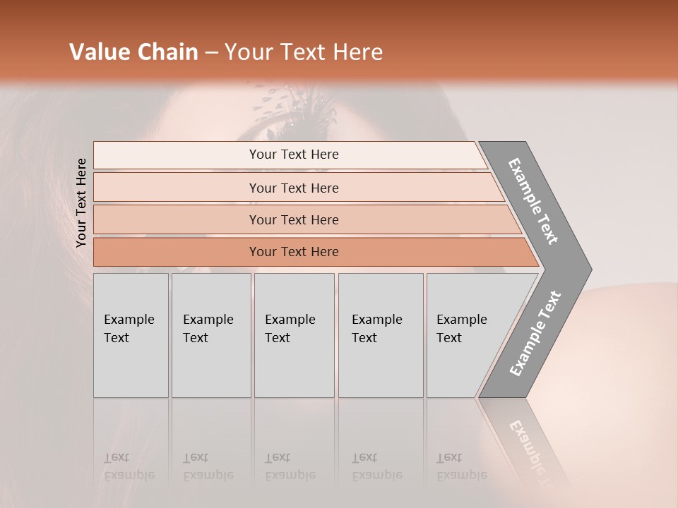 Face Closeup Pretty PowerPoint Template