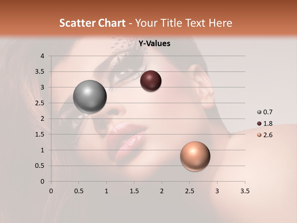 Face Closeup Pretty PowerPoint Template