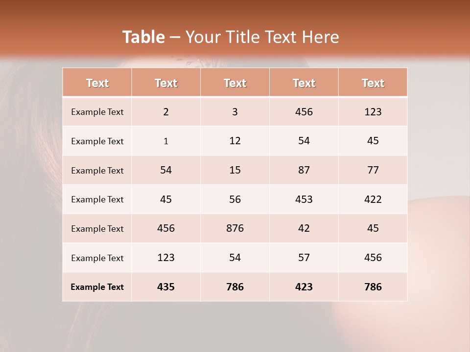 Face Closeup Pretty PowerPoint Template