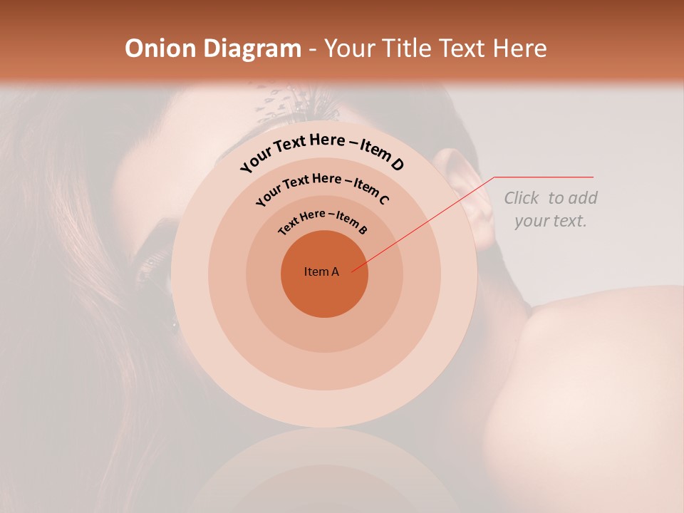 Face Closeup Pretty PowerPoint Template