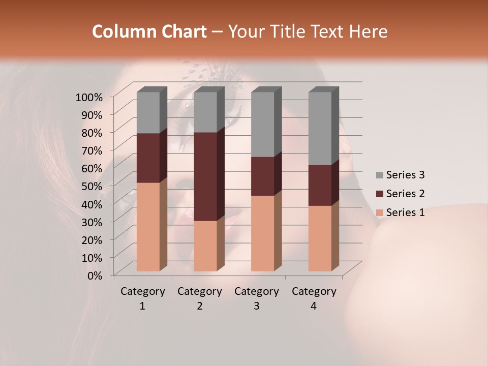 Face Closeup Pretty PowerPoint Template