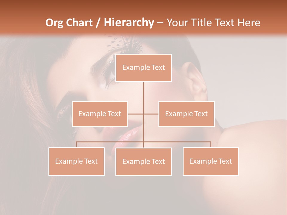 Face Closeup Pretty PowerPoint Template