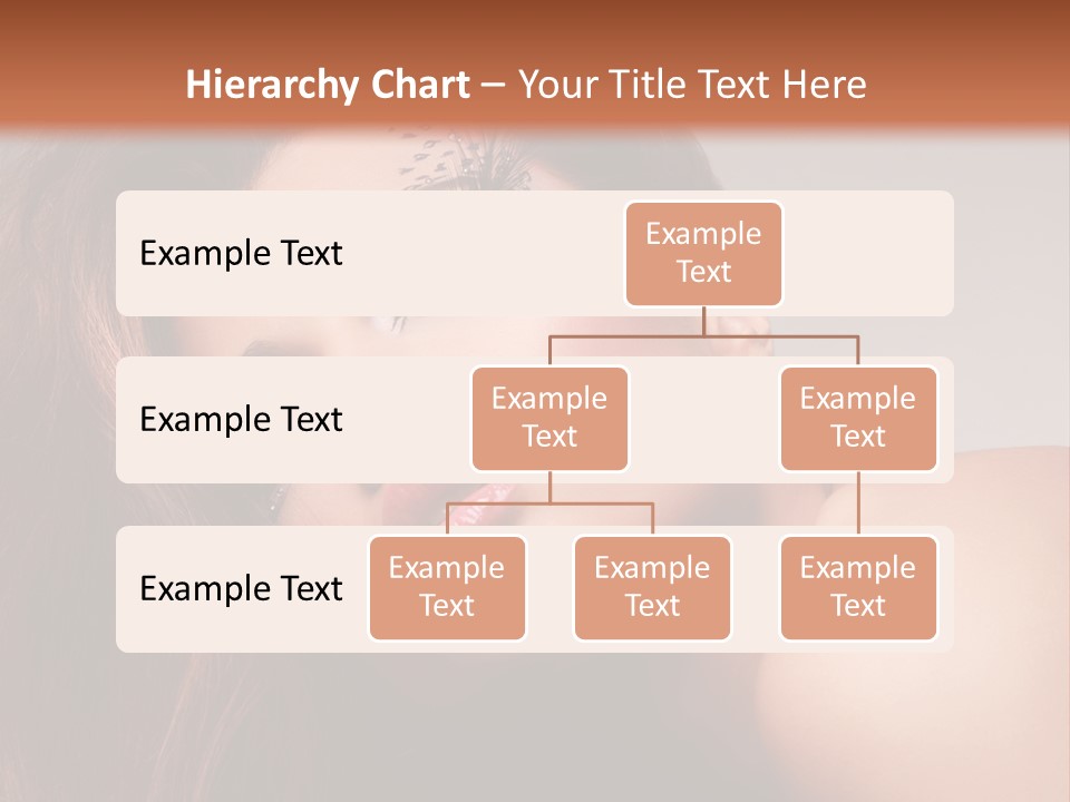 Face Closeup Pretty PowerPoint Template