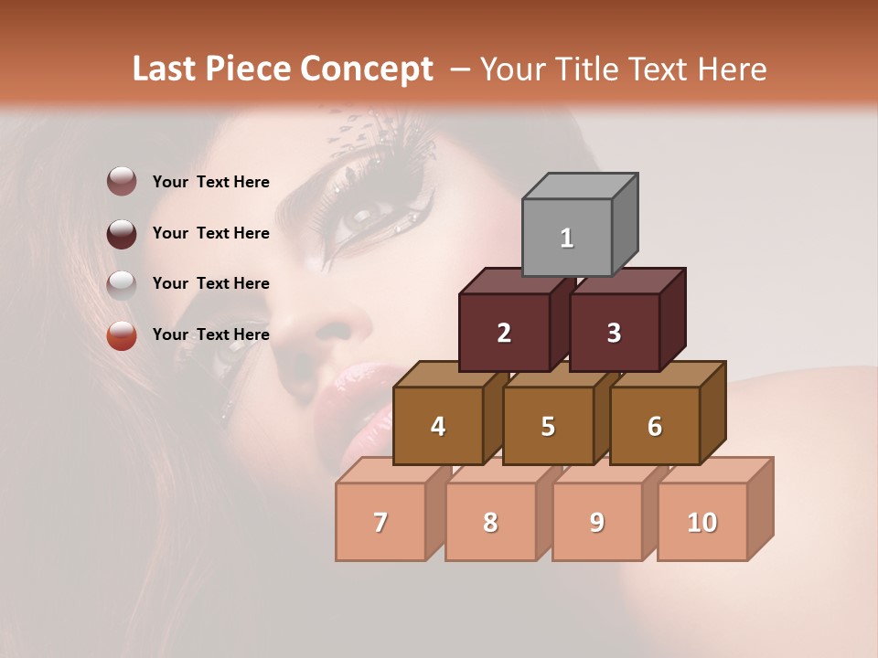 Face Closeup Pretty PowerPoint Template