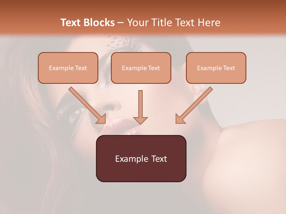 Face Closeup Pretty PowerPoint Template
