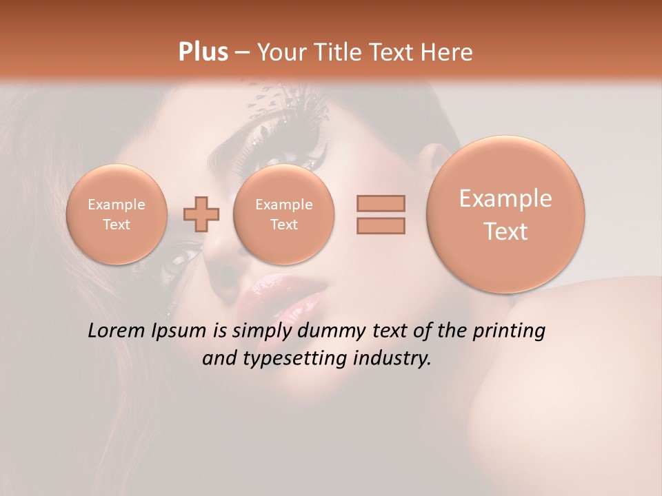 Face Closeup Pretty PowerPoint Template
