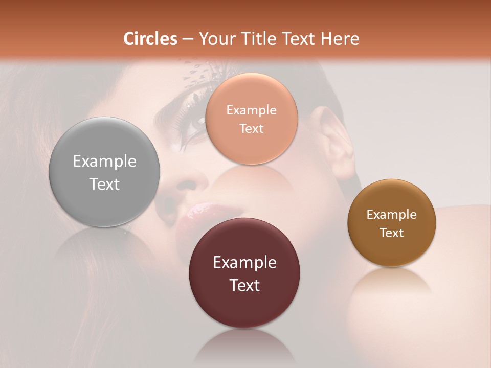 Face Closeup Pretty PowerPoint Template