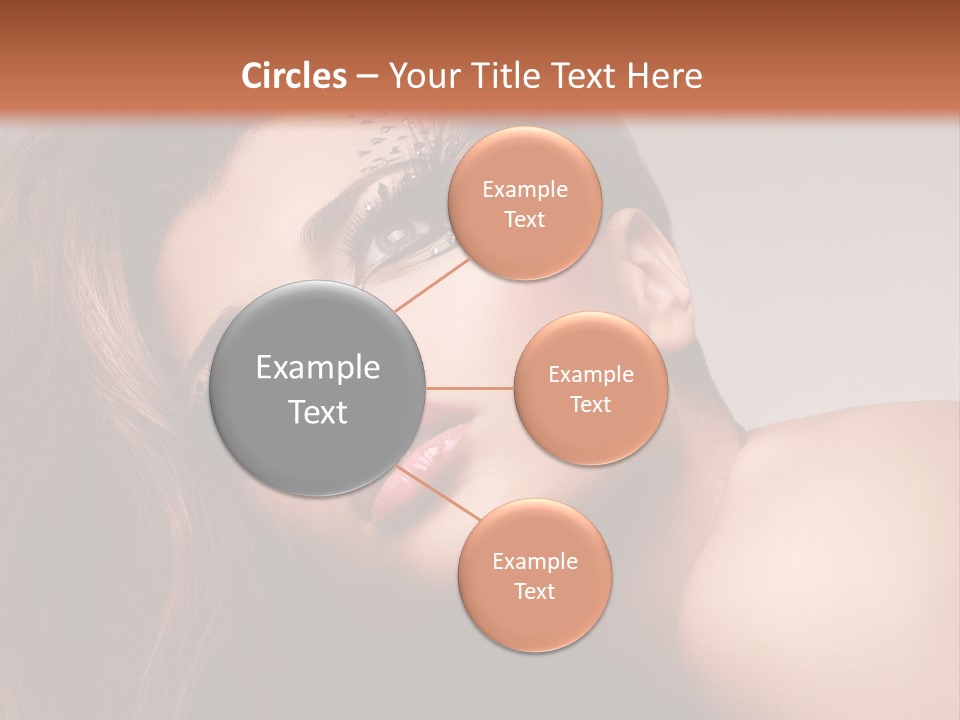 Face Closeup Pretty PowerPoint Template