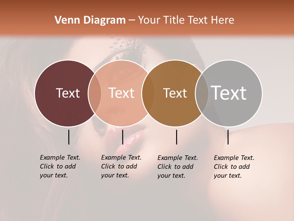 Face Closeup Pretty PowerPoint Template