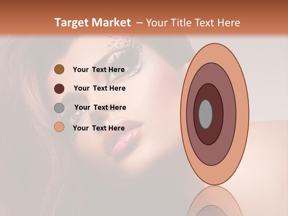 Face Closeup Pretty PowerPoint Template