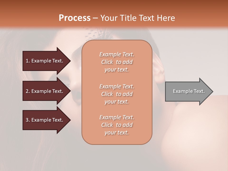 Face Closeup Pretty PowerPoint Template