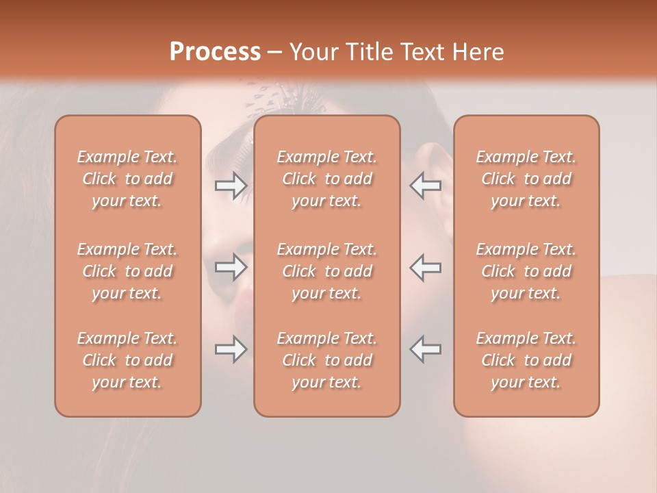 Face Closeup Pretty PowerPoint Template