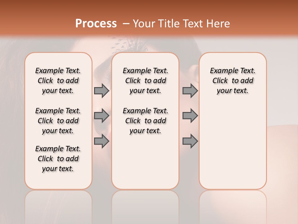 Face Closeup Pretty PowerPoint Template