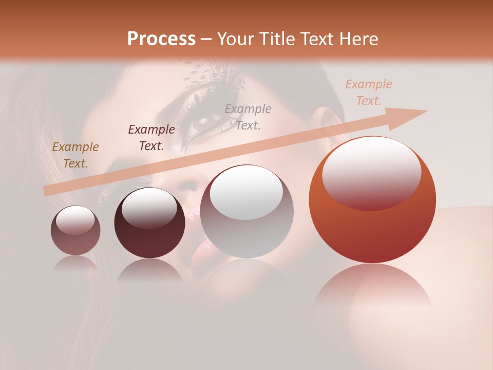 Face Closeup Pretty PowerPoint Template