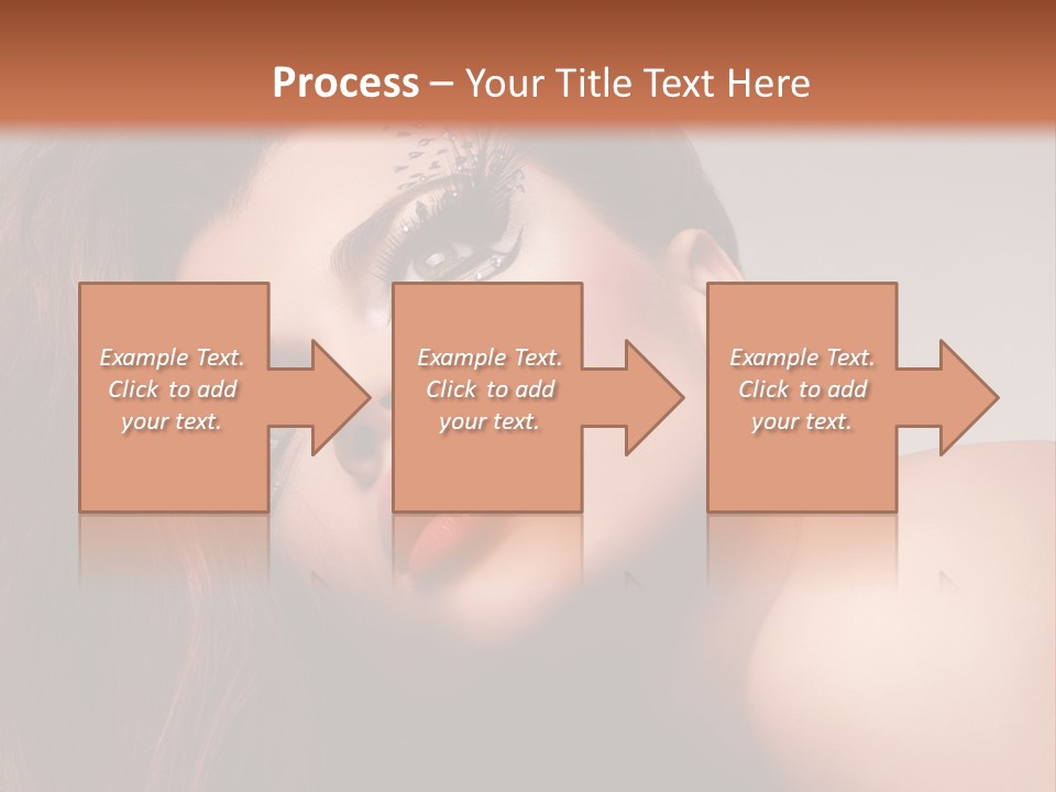 Face Closeup Pretty PowerPoint Template