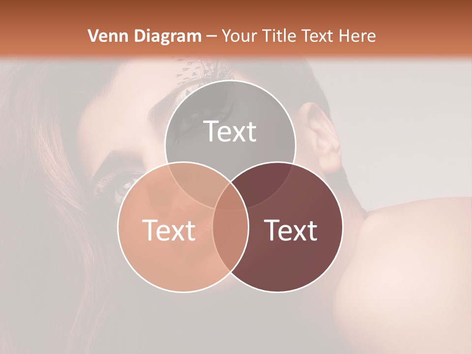 Face Closeup Pretty PowerPoint Template