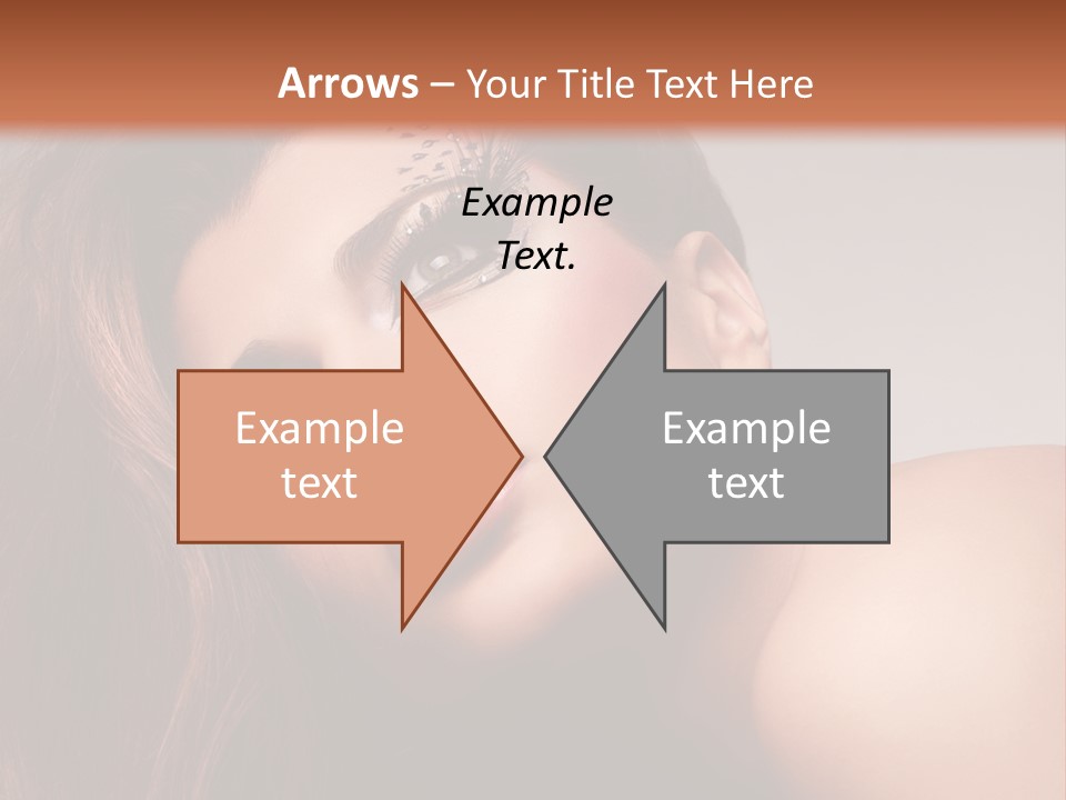 Face Closeup Pretty PowerPoint Template