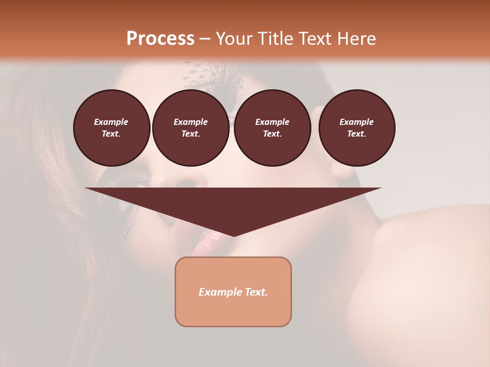 Face Closeup Pretty PowerPoint Template