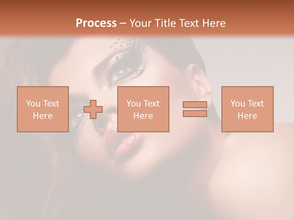 Face Closeup Pretty PowerPoint Template