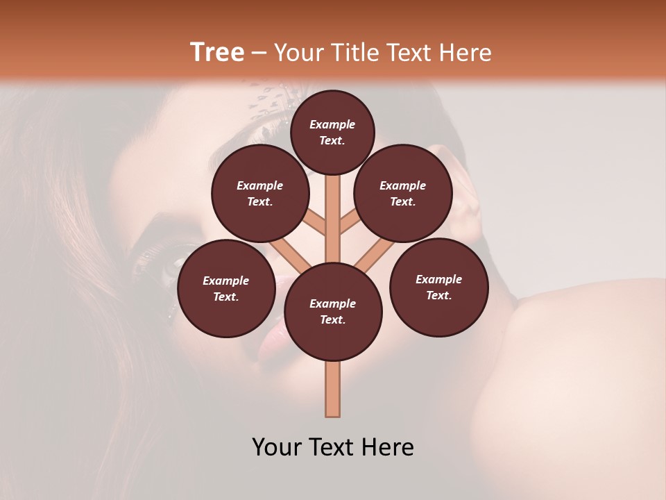 Face Closeup Pretty PowerPoint Template