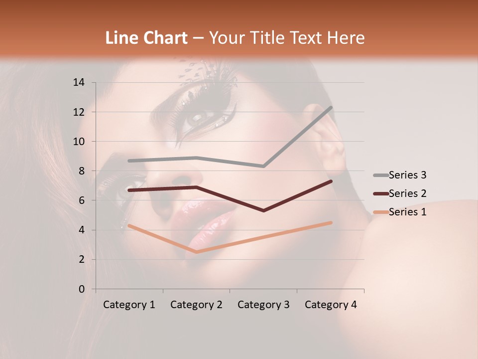Face Closeup Pretty PowerPoint Template