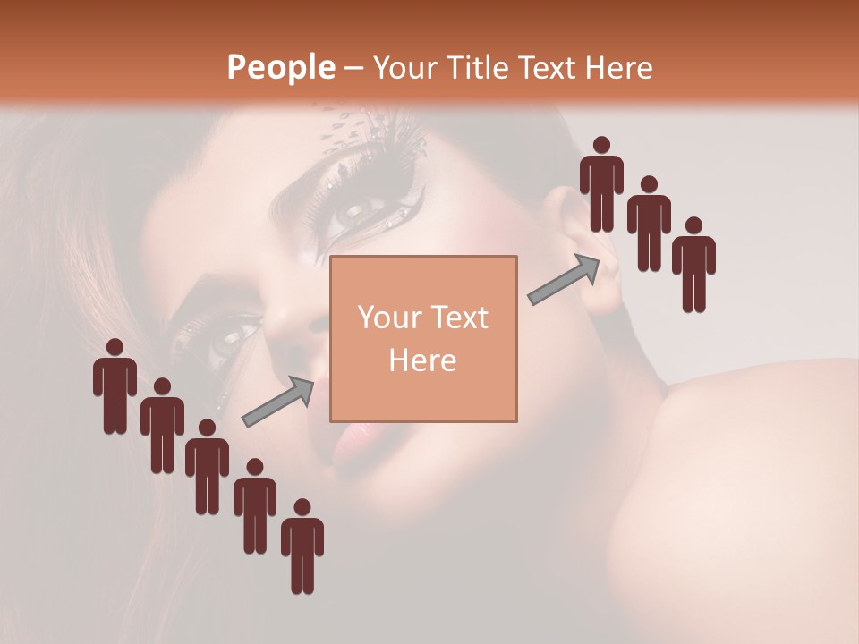 Face Closeup Pretty PowerPoint Template