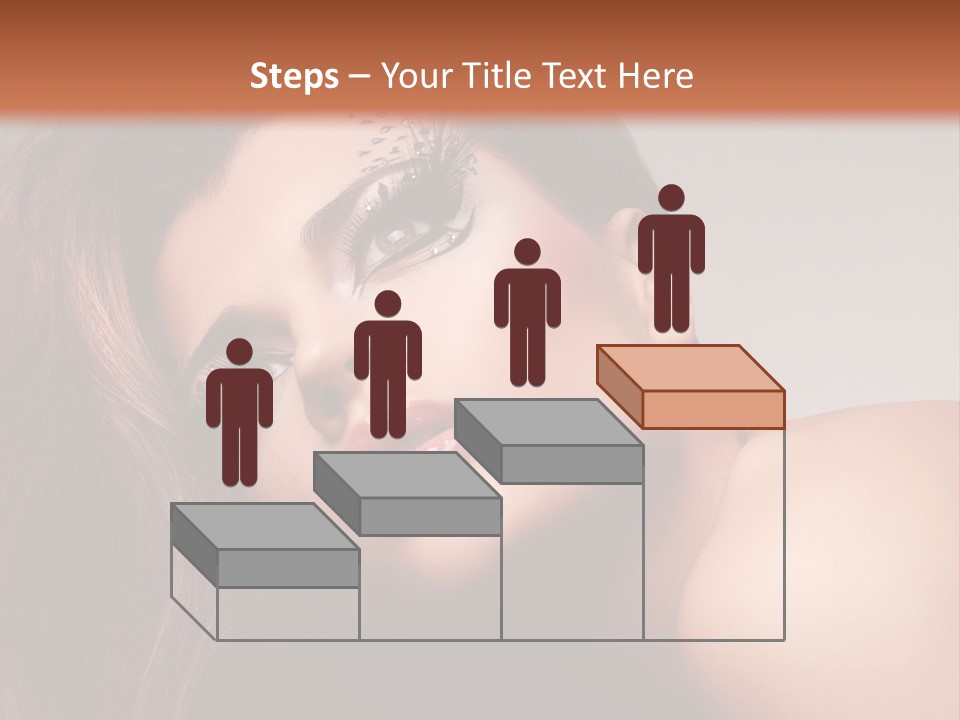 Face Closeup Pretty PowerPoint Template