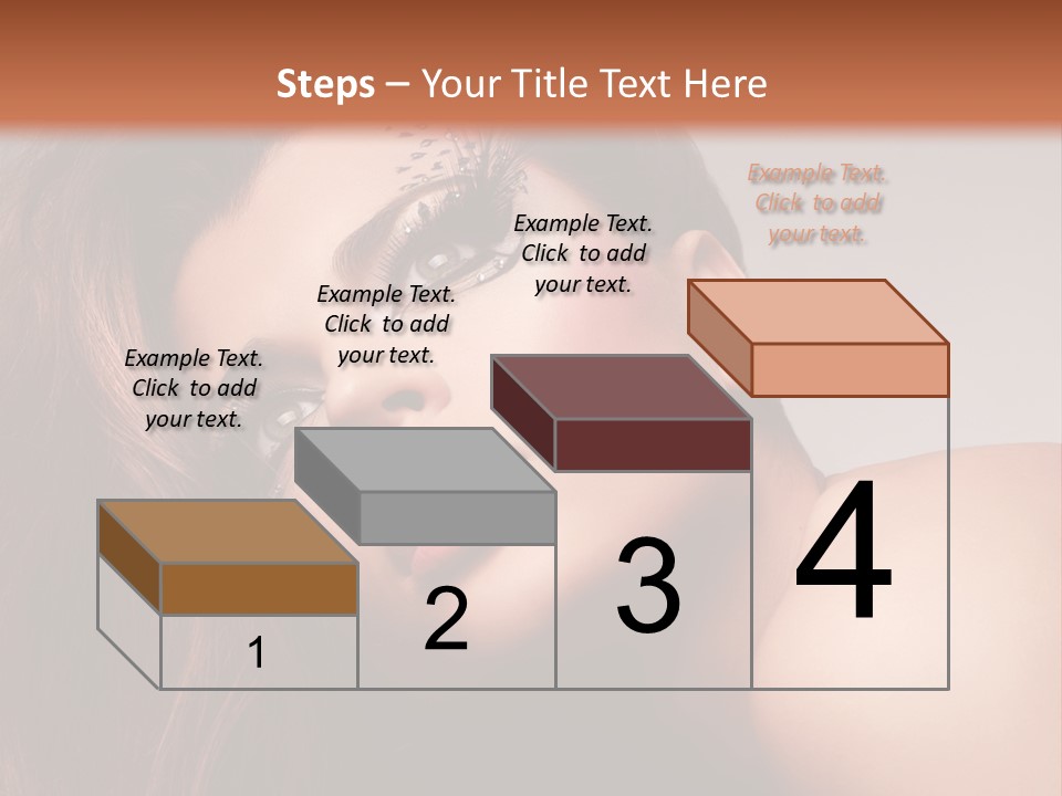 Face Closeup Pretty PowerPoint Template