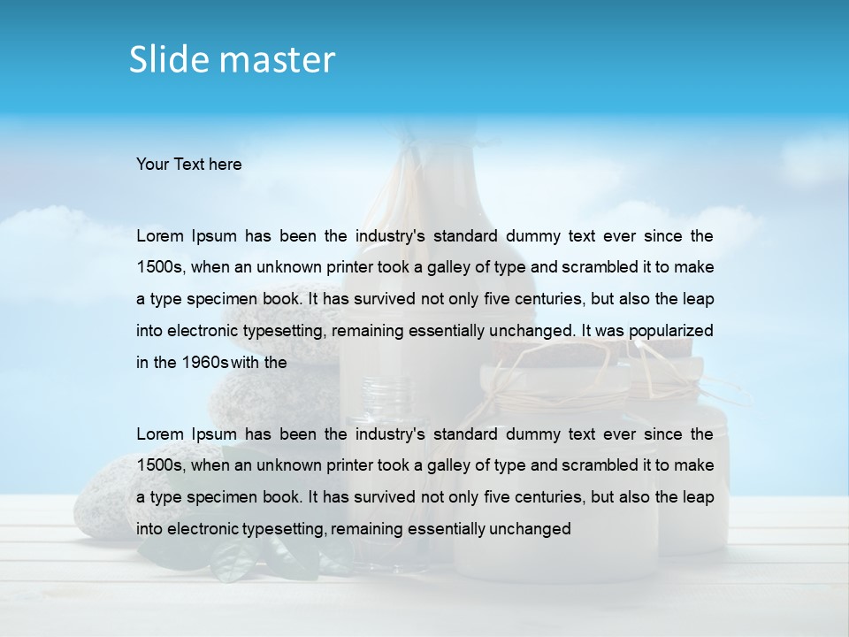 Aromatherapy Summer Medicine PowerPoint Template