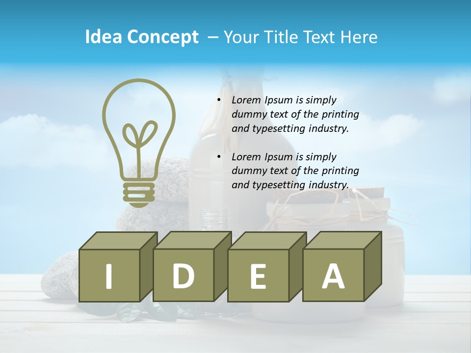 Aromatherapy Summer Medicine PowerPoint Template