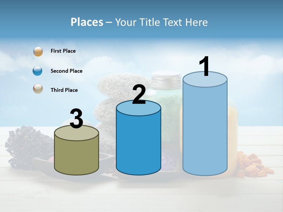 Stones Beam Pink PowerPoint Template