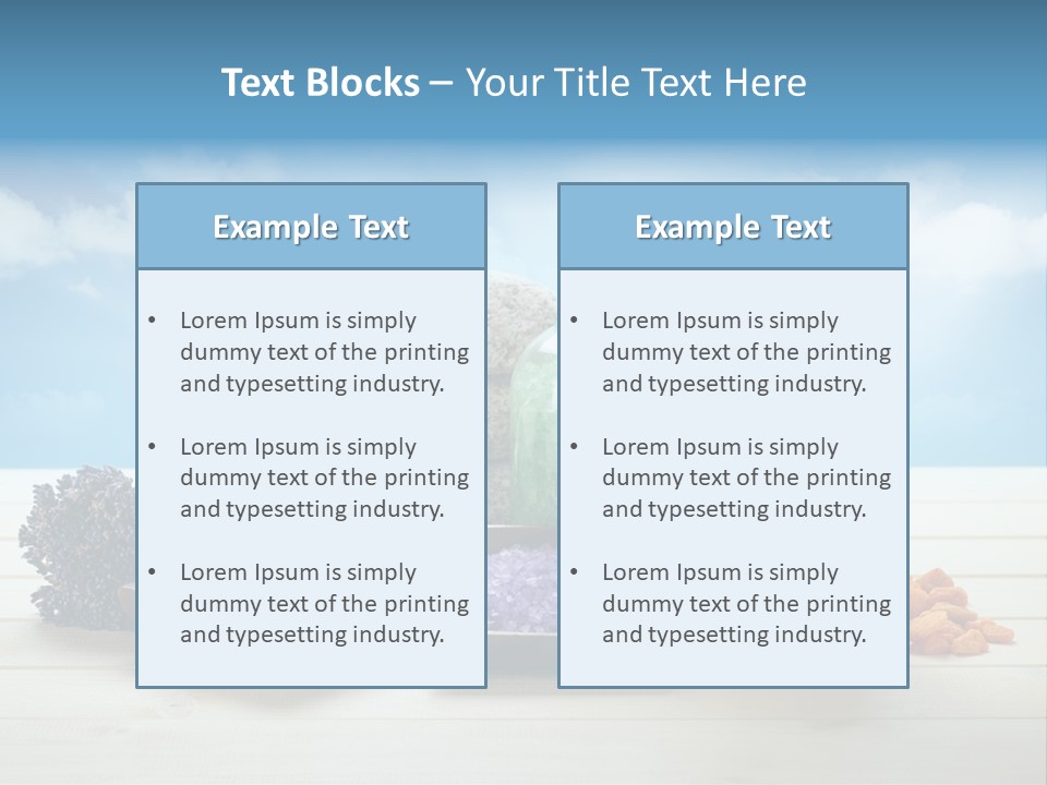 Stones Beam Pink PowerPoint Template