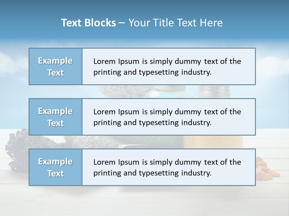 Stones Beam Pink PowerPoint Template