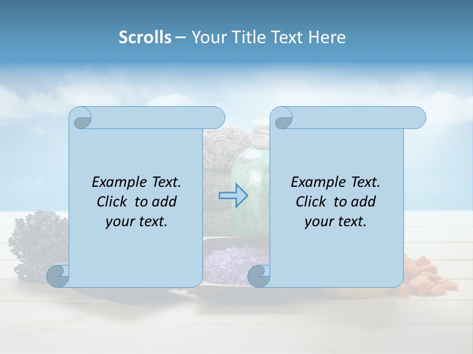 Stones Beam Pink PowerPoint Template