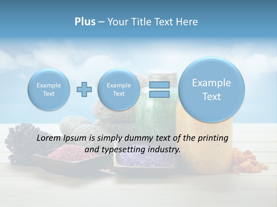 Stones Beam Pink PowerPoint Template