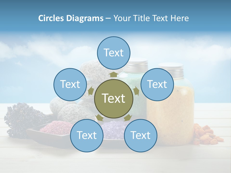 Stones Beam Pink PowerPoint Template