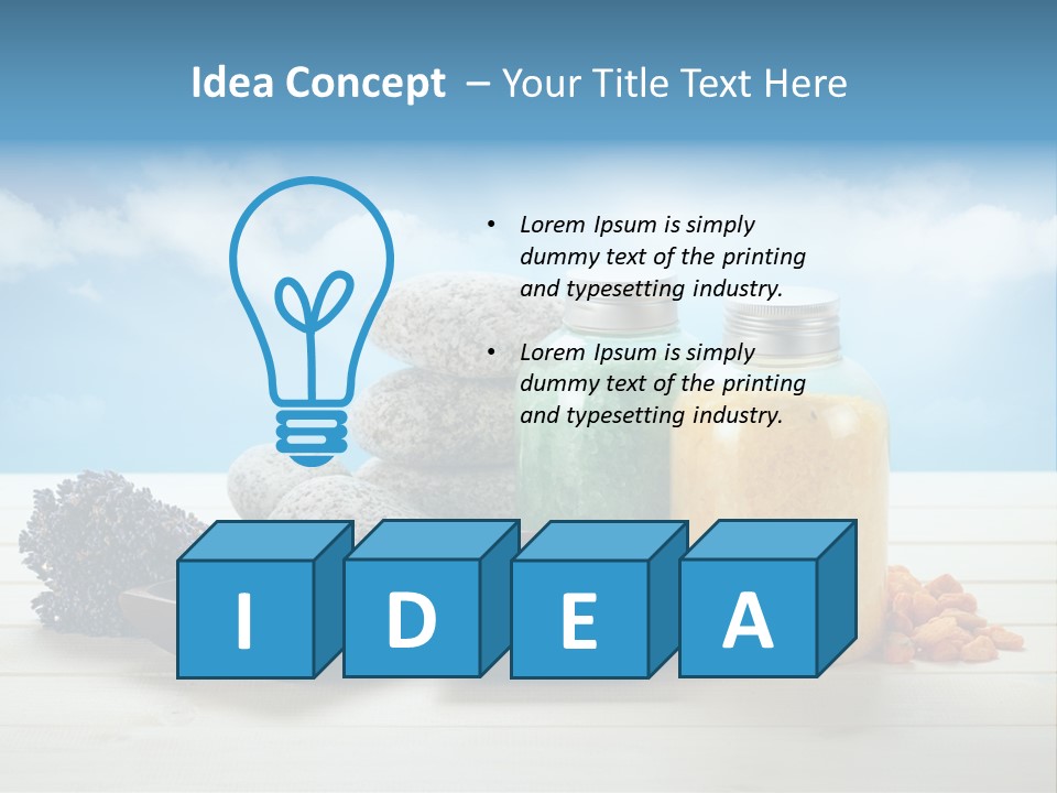 Stones Beam Pink PowerPoint Template