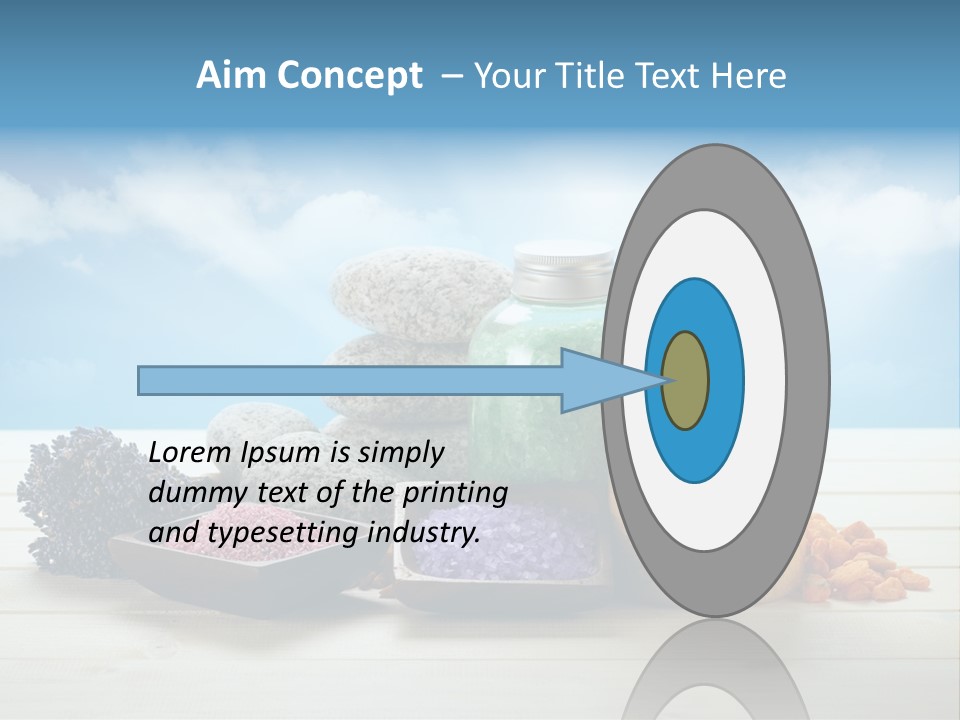 Stones Beam Pink PowerPoint Template