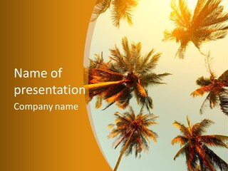 Lush Summer Tree PowerPoint Template