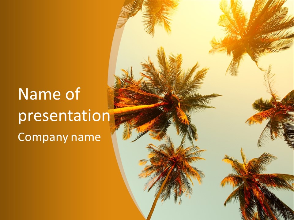 Lush Summer Tree PowerPoint Template