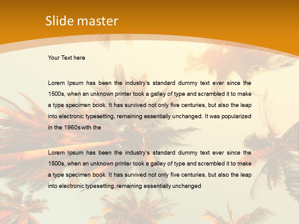 Lush Summer Tree PowerPoint Template