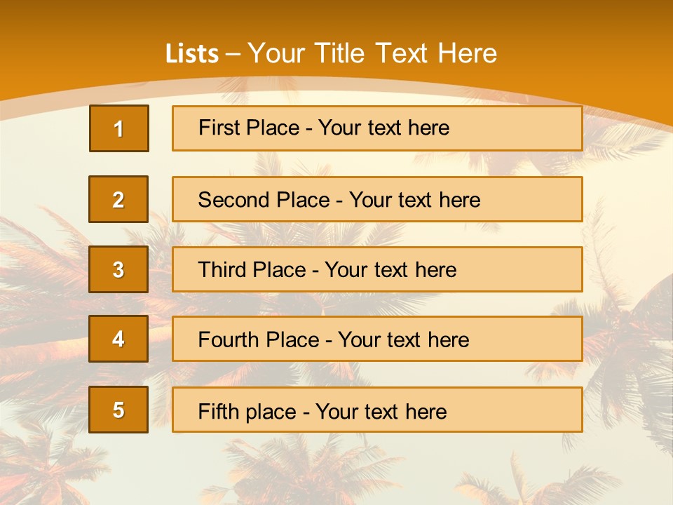 Lush Summer Tree PowerPoint Template